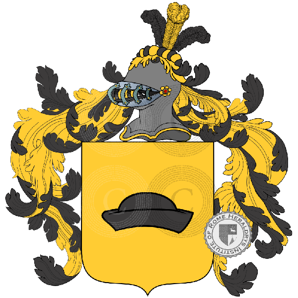 Coat of arms of family Baretta