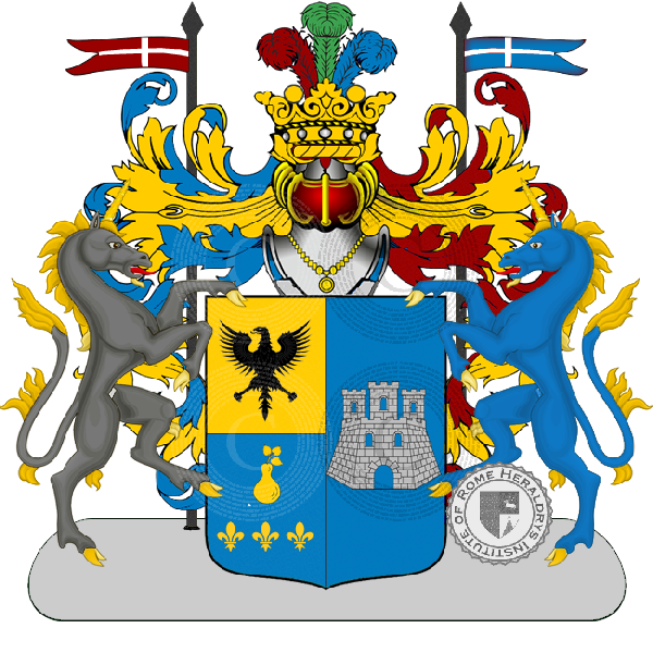 Coat of arms of family zucchi castellini