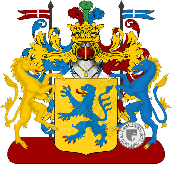 Coat of arms of family oppido caracciolo