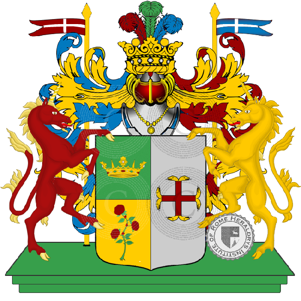 Coat of arms of family tiburzi cagnotti