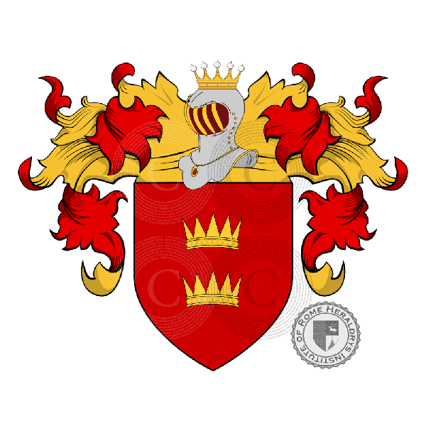 Coat of arms of family Rella