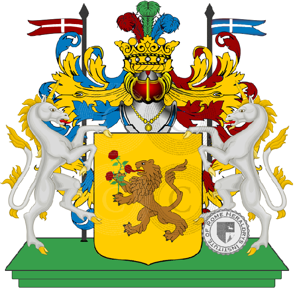 Coat of arms of family vesentini o visentini
