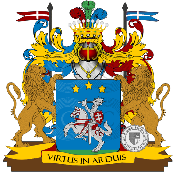 Coat of arms of family cavaliere
