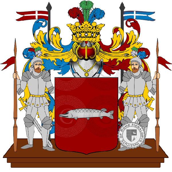 Coat of arms of family dal pesce
