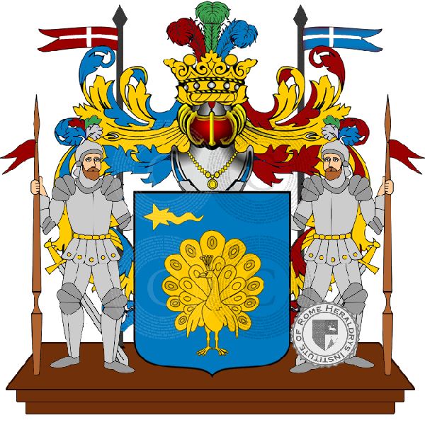 Coat of arms of family Pavoni