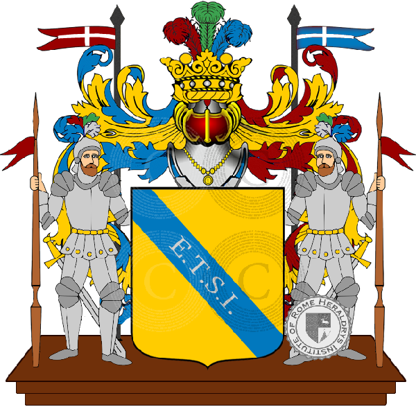 Coat of arms of family caciotti