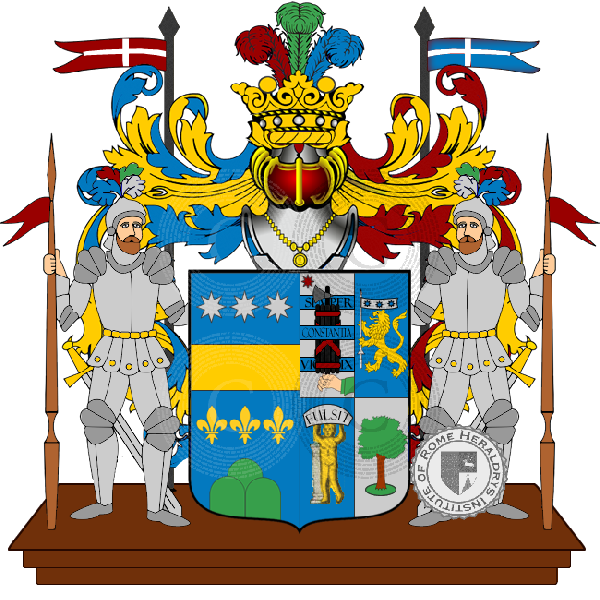 Coat of arms of family Mazzari Fulcini Giacobazzi