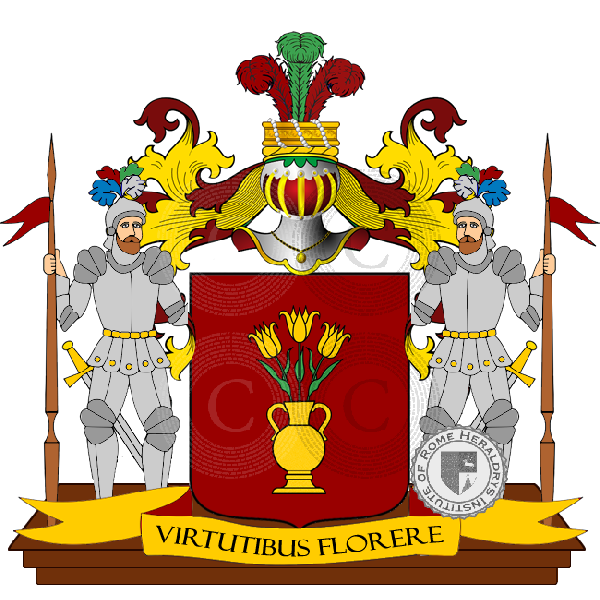 Coat of arms of family Piterà