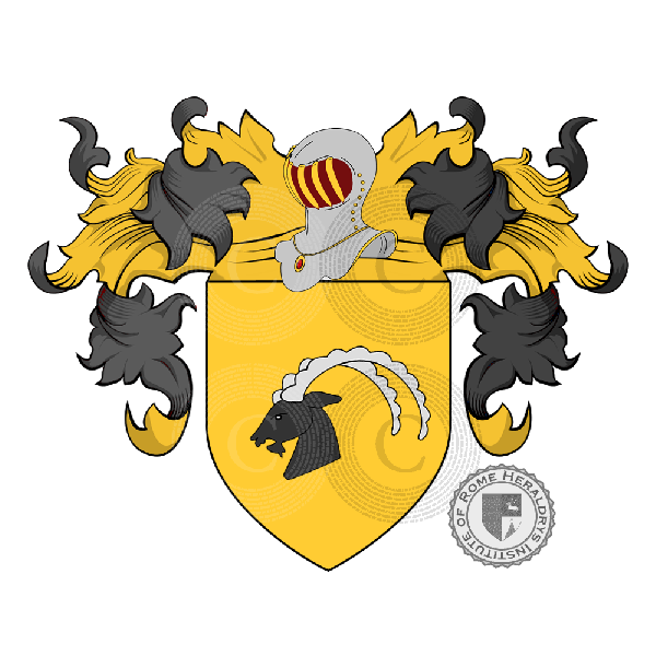 Coat of arms of family Caprì