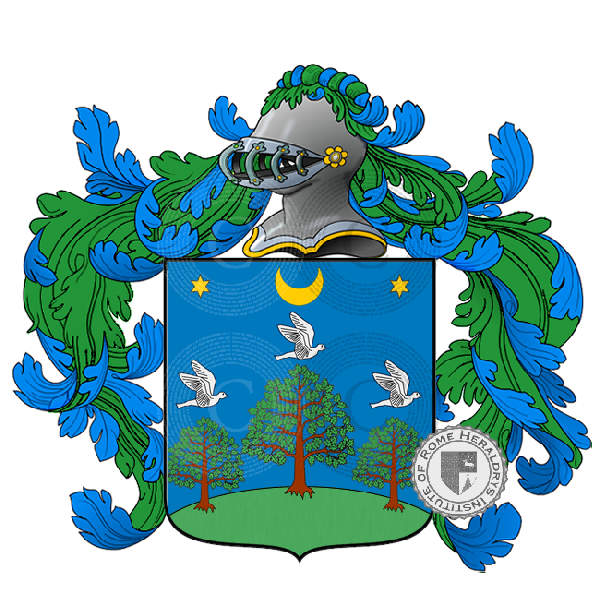 Coat of arms of family palombini