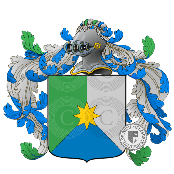 Coat of arms of family settin