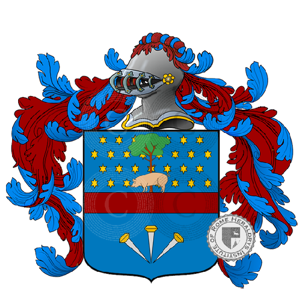 Coat of arms of family pacchiani