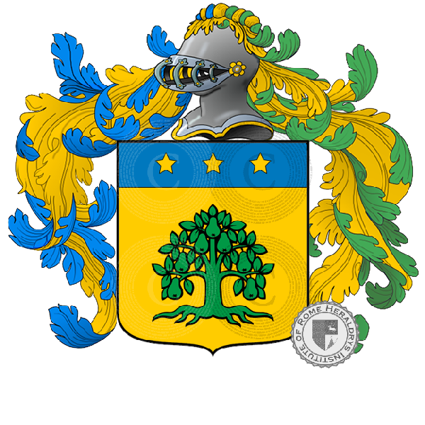 Coat of arms of family Peresse