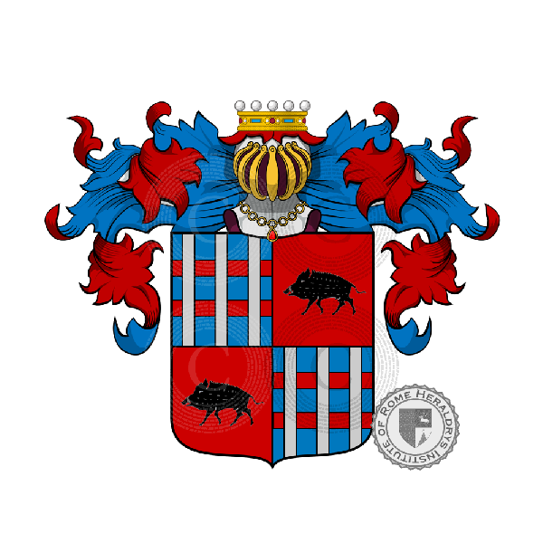Coat of arms of family Porcara