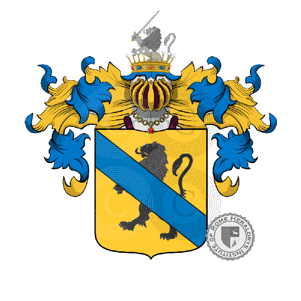 Escudo de la familia Guerrieri Gonzaga