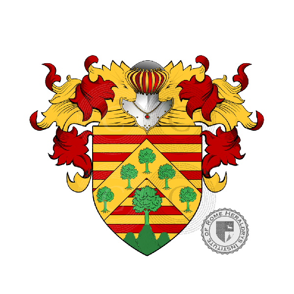 Coat of arms of family Rovegno