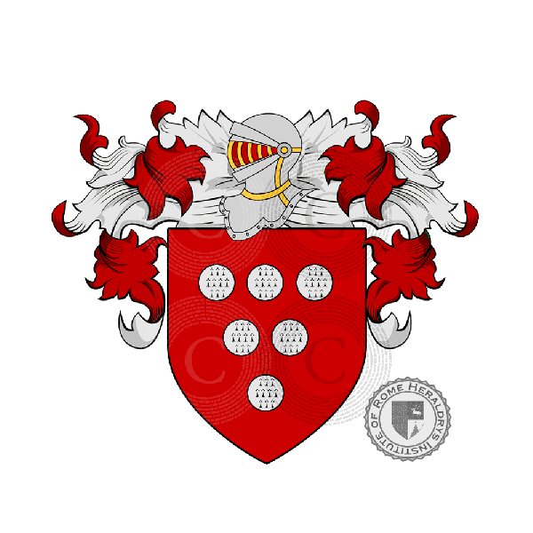 Coat of arms of family Salesse