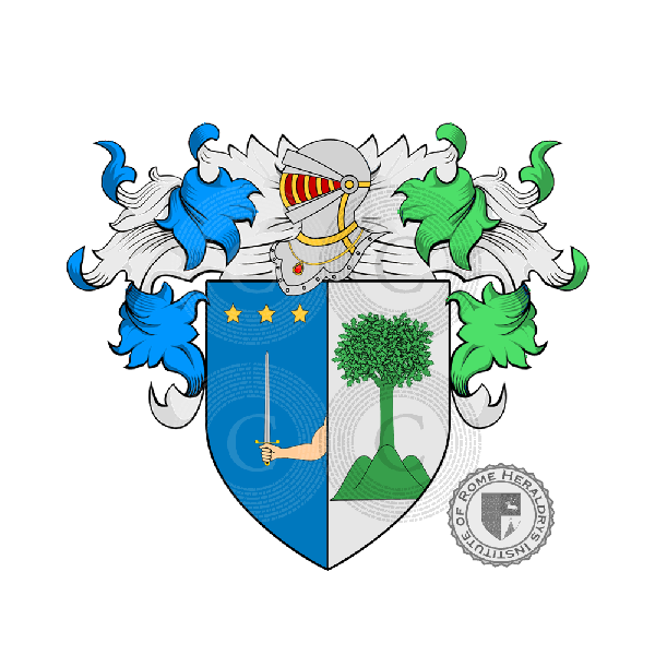 Wappen der Familie Giura o Giurazza (Sud Italia)