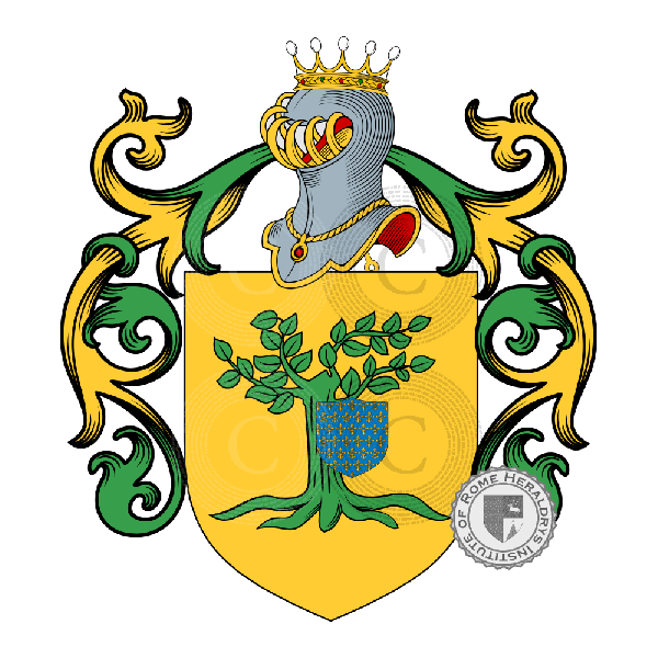 Coat of arms of family Lauro