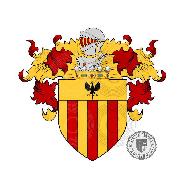 Escudo de la familia Catani o Cattani (Modena)