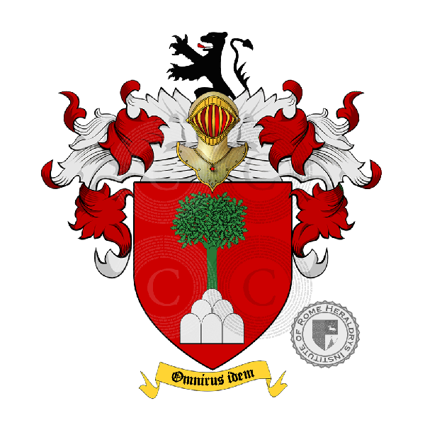 Coat of arms of family Cesi o Cesis