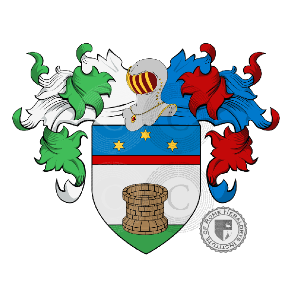 Wappen der Familie Pozzati o Pozzato