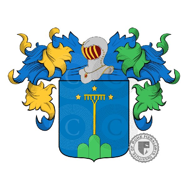 Brasão da família Montini (Lombardia)