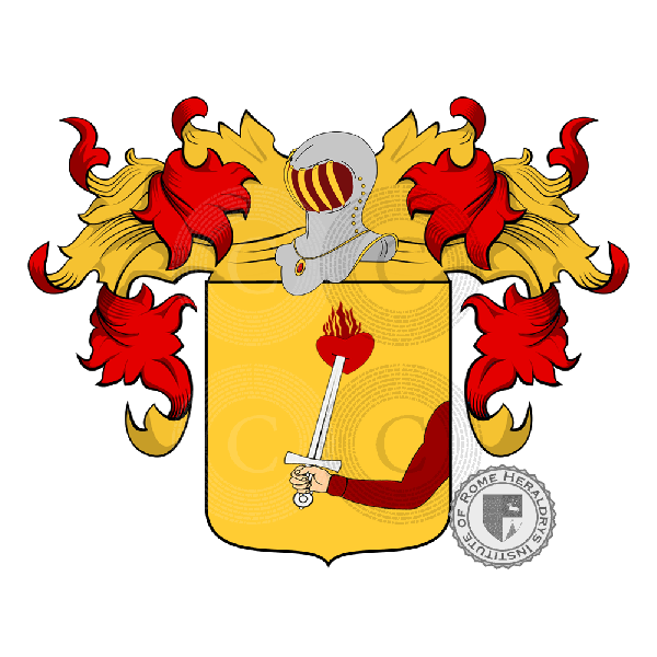 Escudo de la familia Mantovani