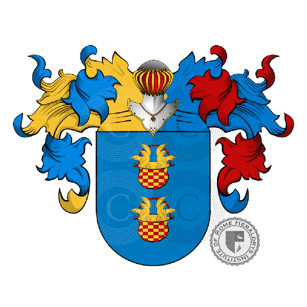 Escudo de la familia Guzman (Duques de Medina-Sidom - Andalusia)