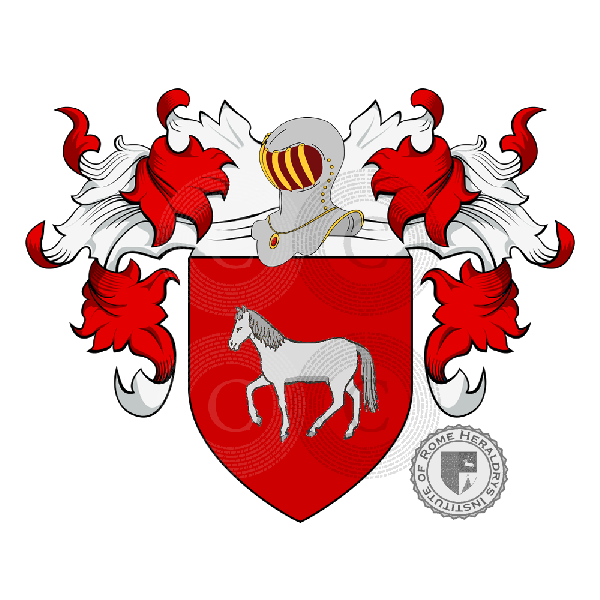 Coat of arms of family Cavalli (Milano, Ravenna)