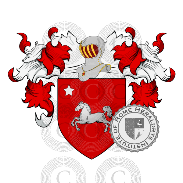 Coat of arms of family Cavalli (Sale Tortonese)