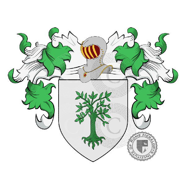 Escudo de la familia Giardina o Giardino (Sicilia - Calabria)