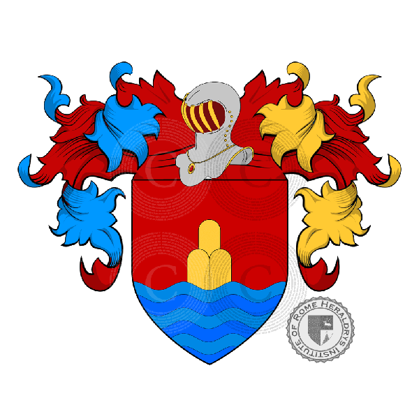Wappen der Familie Salerno (Monte San Giuliano)