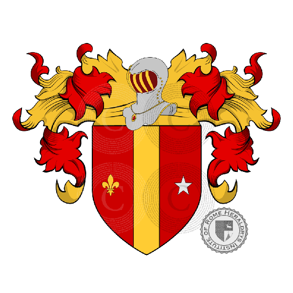 Coat of arms of family Rosario (del o de)
