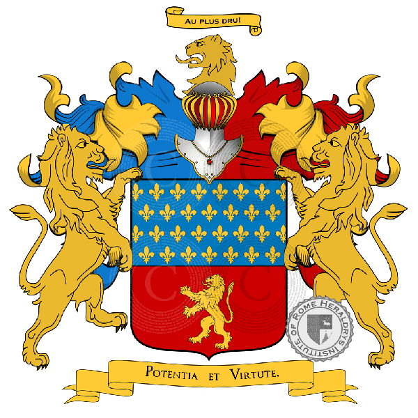 Coat of arms of family Tournon