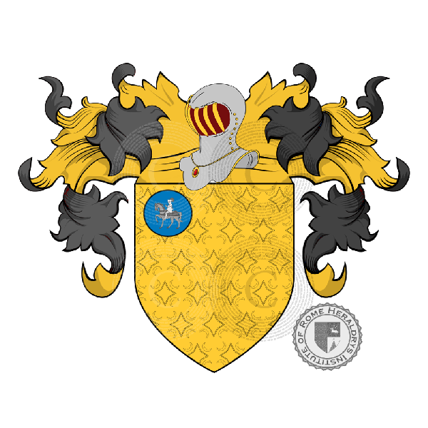 Escudo de la familia Bandinelli e Bandinelli-Paparoni