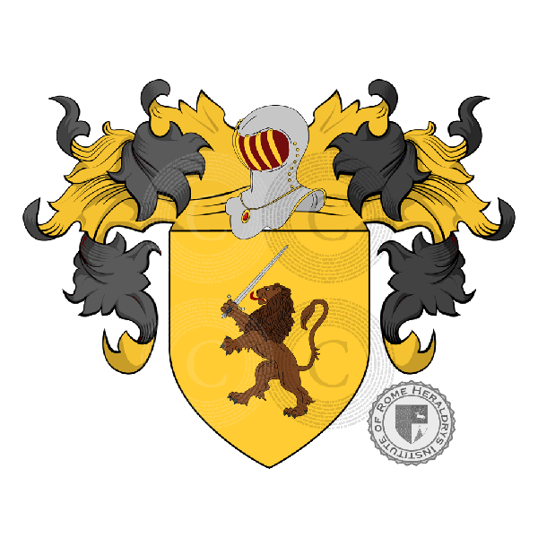 Coat of arms of family Cacio