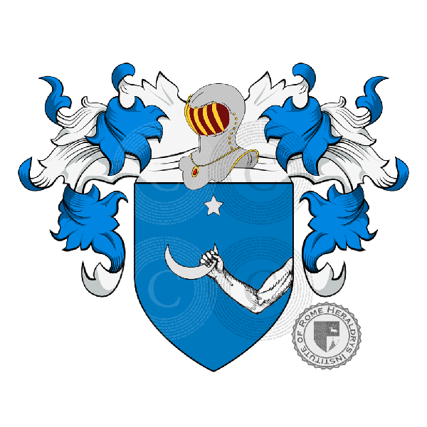 Coat of arms of family Mainardi, Mainardo, Minardi, Minardo, Manardi (Sicilia)
