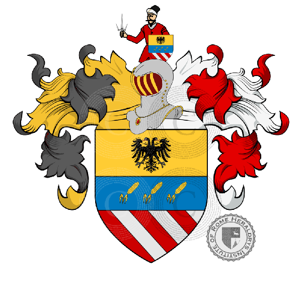 Brasão da família Miari (Veneto, Emilia, Lazio)