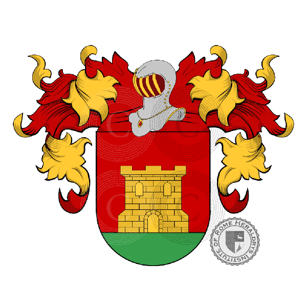 Coat of arms of family Pella (Spagna)