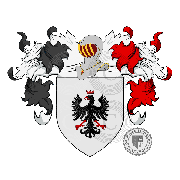 Escudo de la familia Turco o Turchi o Turci o Turco dei De Castello