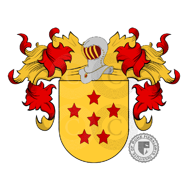 Coat of arms of family Almendro