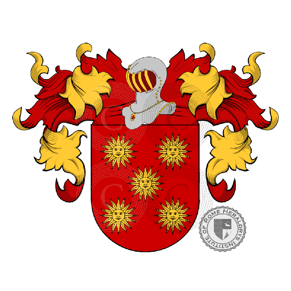 Coat of arms of family Taglioreti