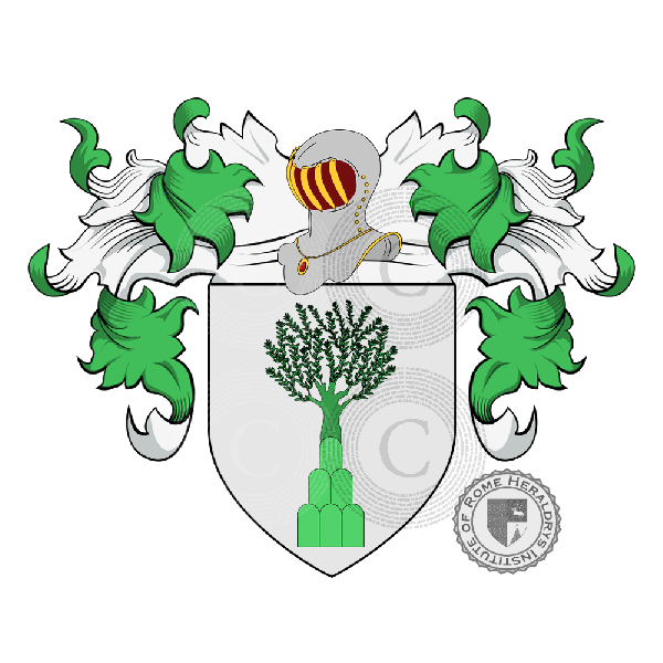 Coat of arms of family Casa