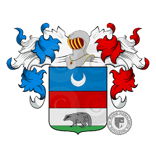 Coat of arms of family Tassoni