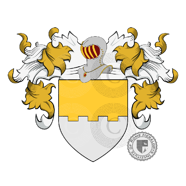 Coat of arms of family Lombardi Morieno