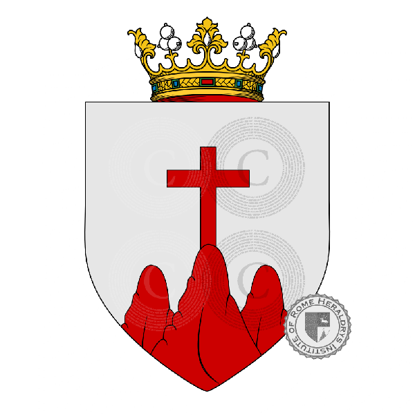Coat of arms of family la Rocca