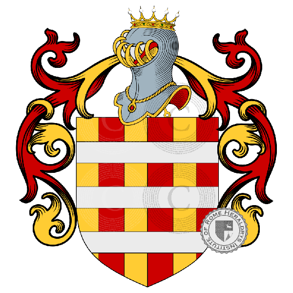 Escudo de la familia Gabrieli di Augubio