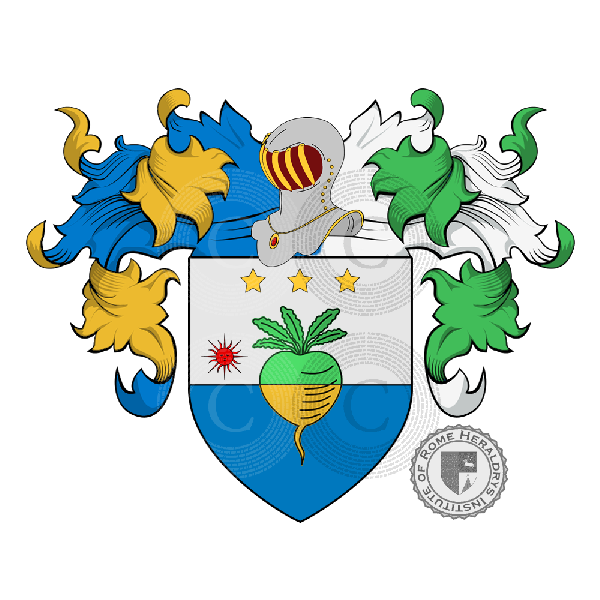 Coat of arms of family Raveria