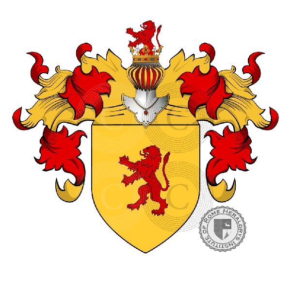 Coat of arms of family Zabaldani